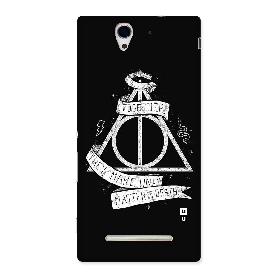 White Ribbon Back Case for Sony Xperia C3