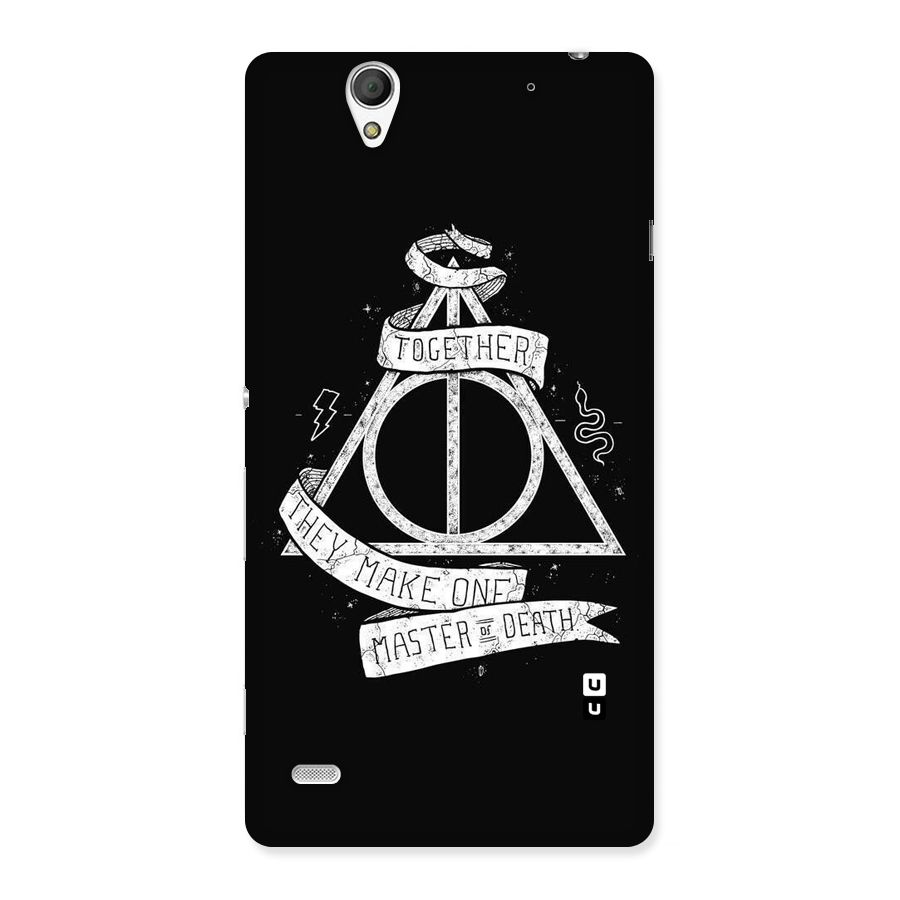 White Ribbon Back Case for Sony Xperia C4