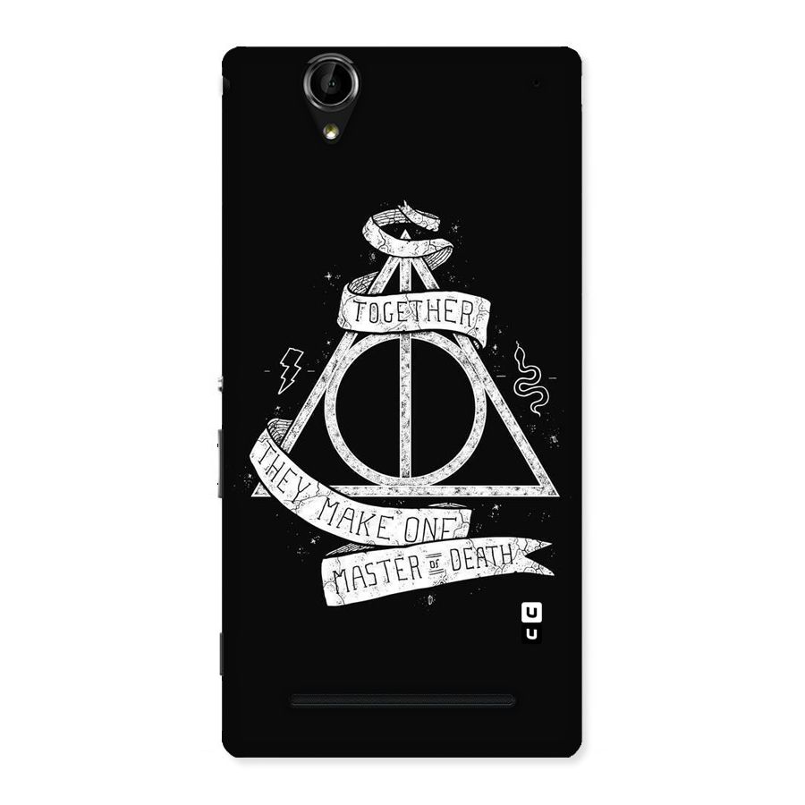 White Ribbon Back Case for Sony Xperia T2
