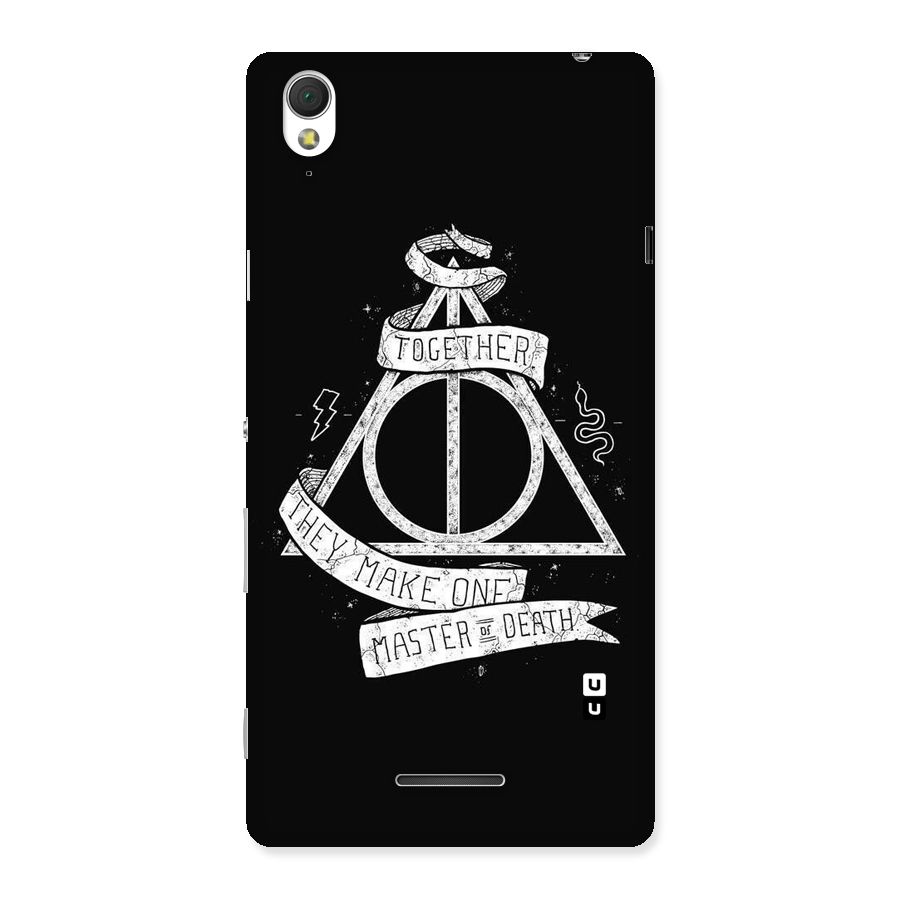White Ribbon Back Case for Sony Xperia T3