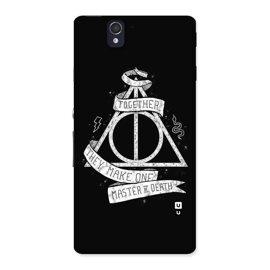 White Ribbon Back Case for Sony Xperia Z