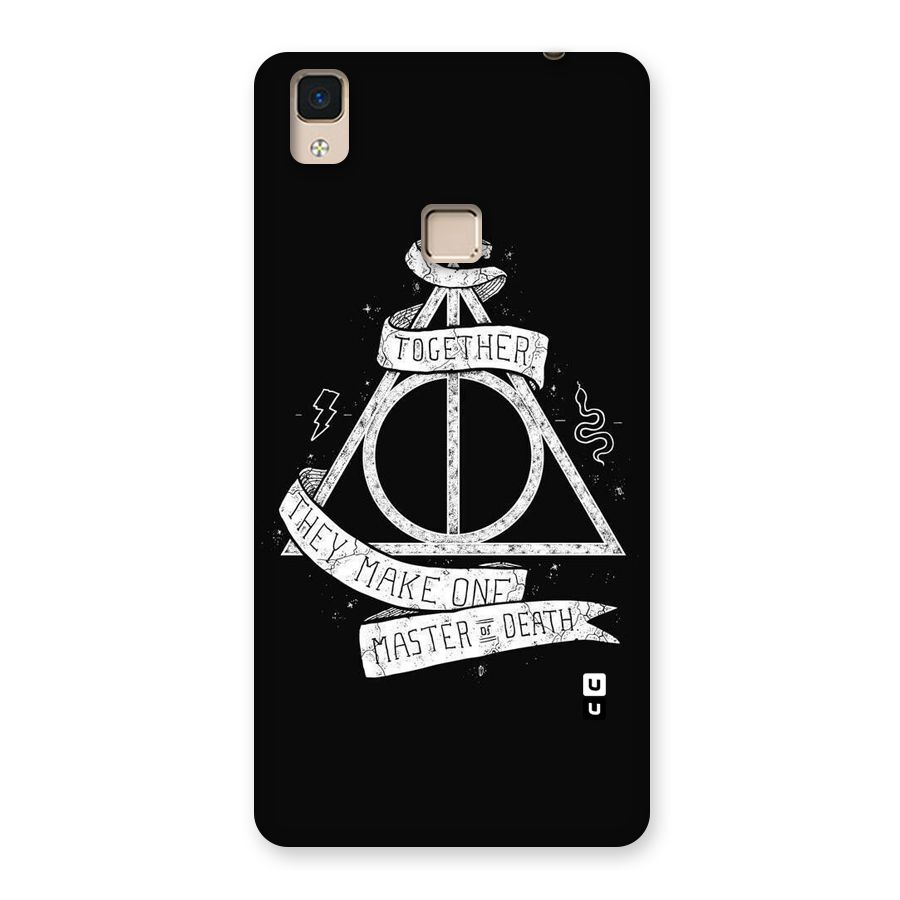White Ribbon Back Case for V3 Max