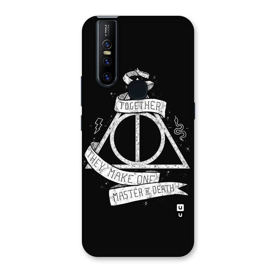 White Ribbon Back Case for Vivo V15