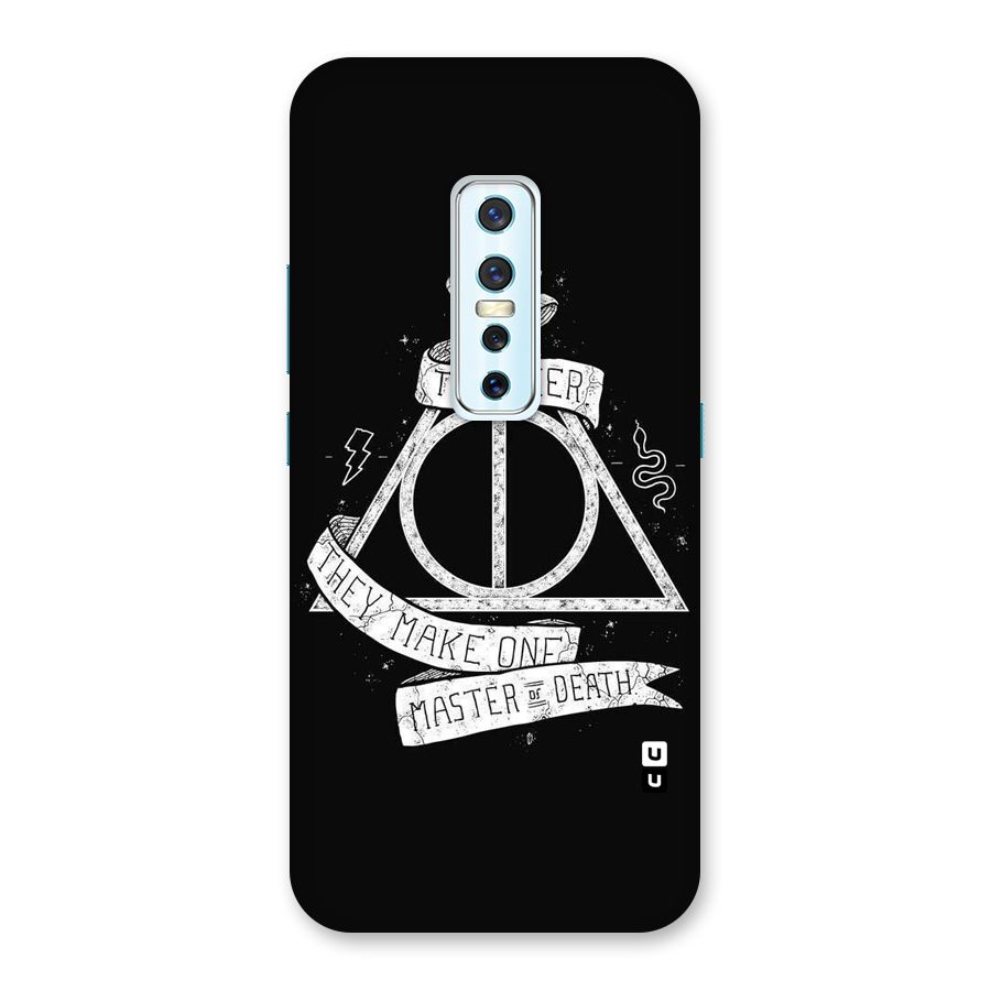 White Ribbon Back Case for Vivo V17 Pro