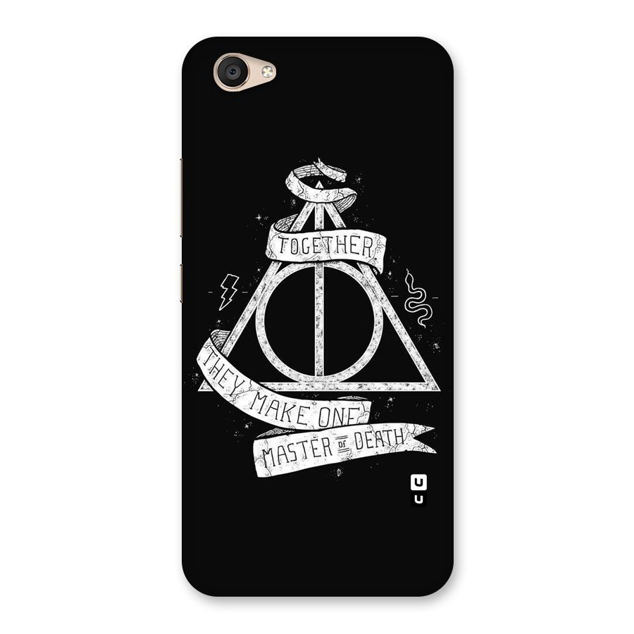 White Ribbon Back Case for Vivo V5 Plus
