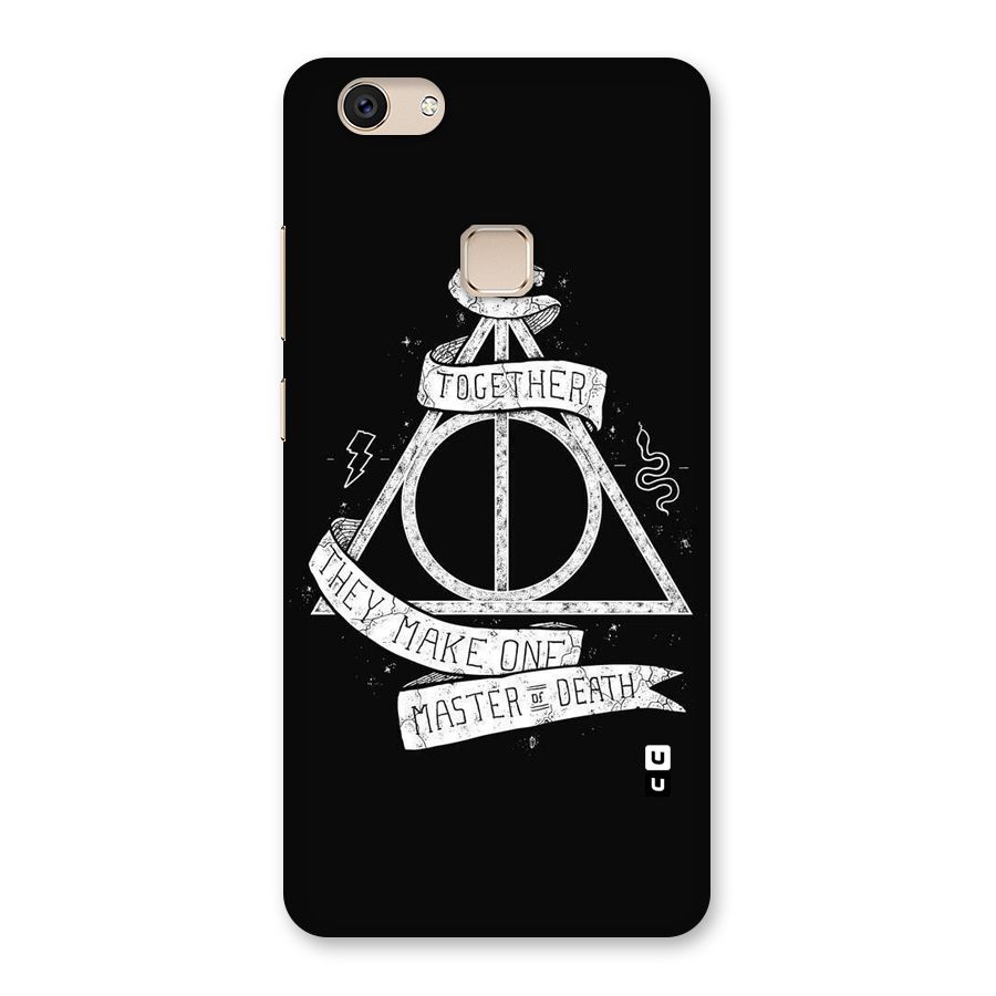 White Ribbon Back Case for Vivo V7