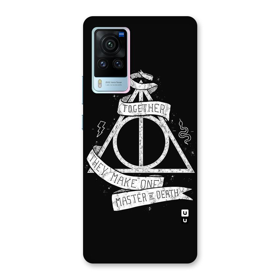 White Ribbon Back Case for Vivo X60 Pro