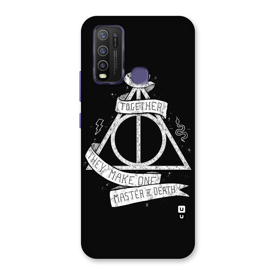 White Ribbon Back Case for Vivo Y30