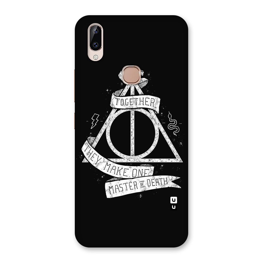 White Ribbon Back Case for Vivo Y83 Pro