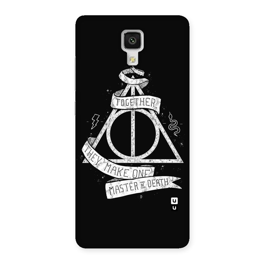 White Ribbon Back Case for Xiaomi Mi 4