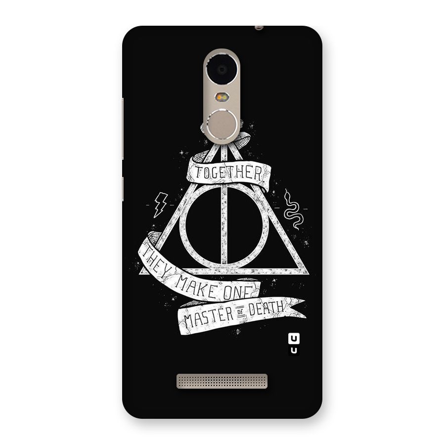 White Ribbon Back Case for Xiaomi Redmi Note 3