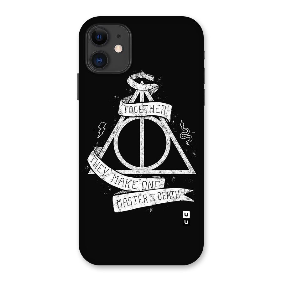 White Ribbon Back Case for iPhone 11