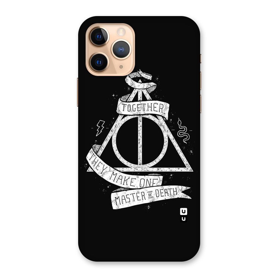 White Ribbon Back Case for iPhone 11 Pro