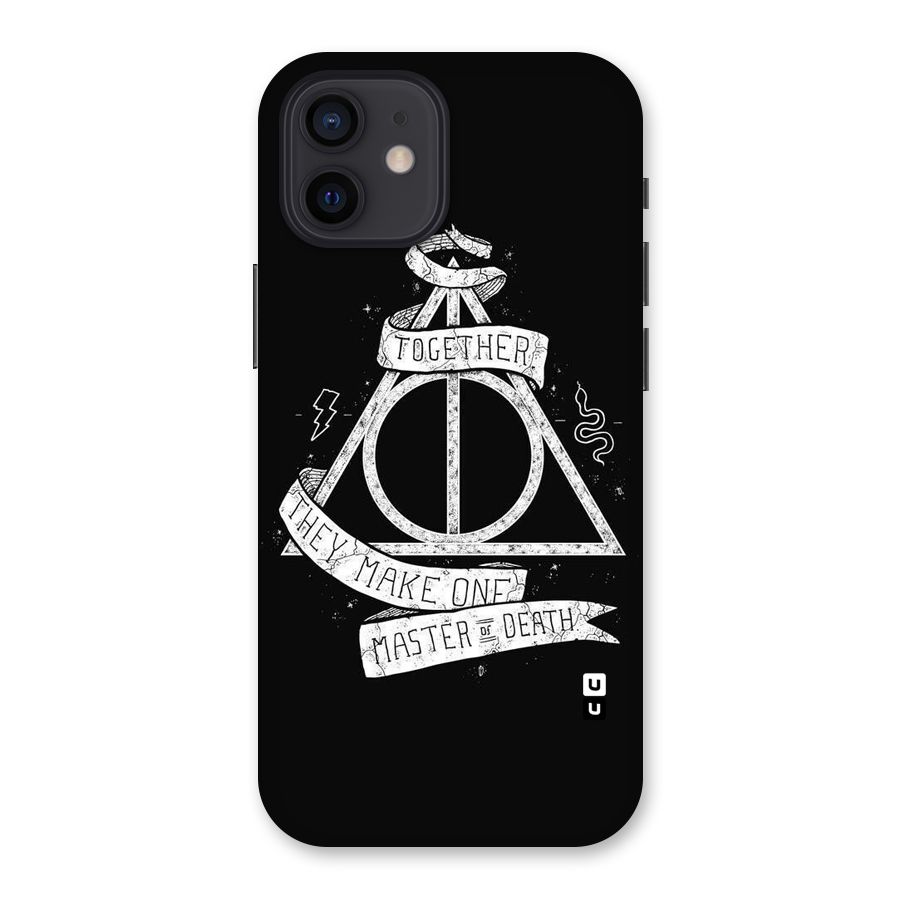 White Ribbon Back Case for iPhone 12