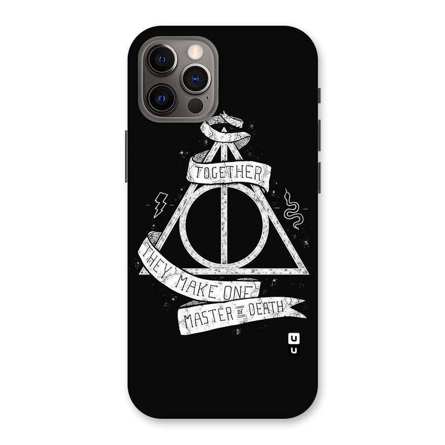 White Ribbon Back Case for iPhone 12 Pro