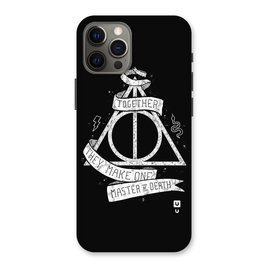 White Ribbon Back Case for iPhone 12 Pro Max