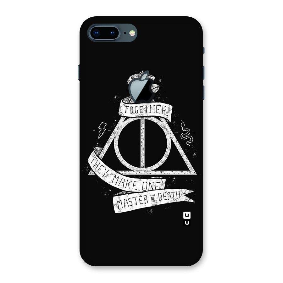 White Ribbon Back Case for iPhone 7 Plus Apple Cut
