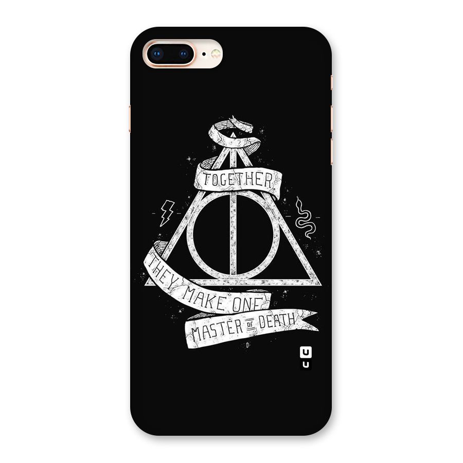 White Ribbon Back Case for iPhone 8 Plus