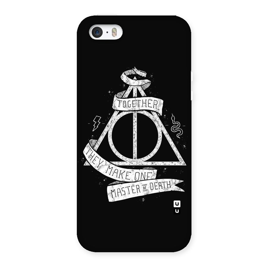 White Ribbon Back Case for iPhone SE