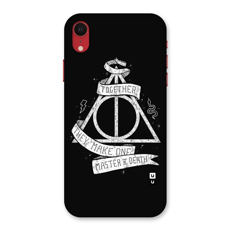 White Ribbon Back Case for iPhone XR