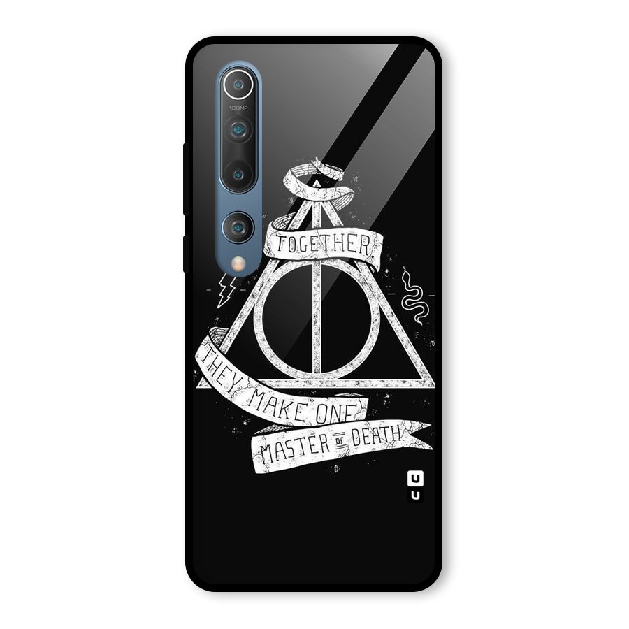 White Ribbon Glass Back Case for Mi 10
