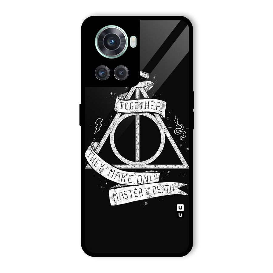White Ribbon Glass Back Case for OnePlus 10R