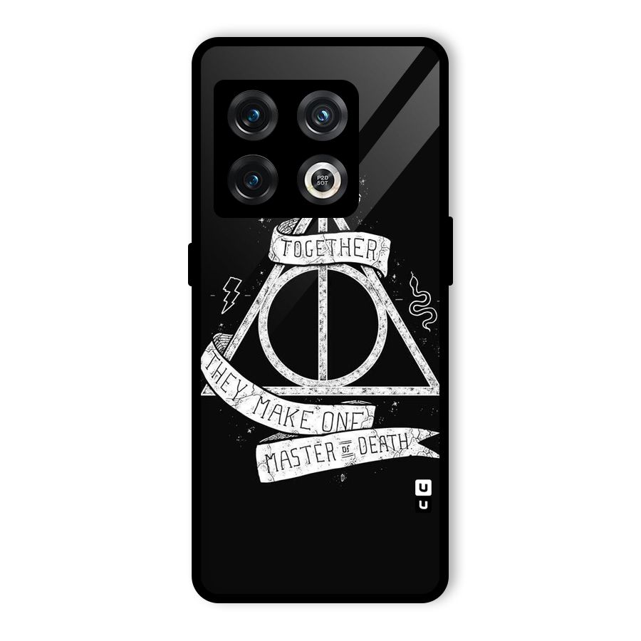 White Ribbon Glass Back Case for OnePlus 10 Pro 5G
