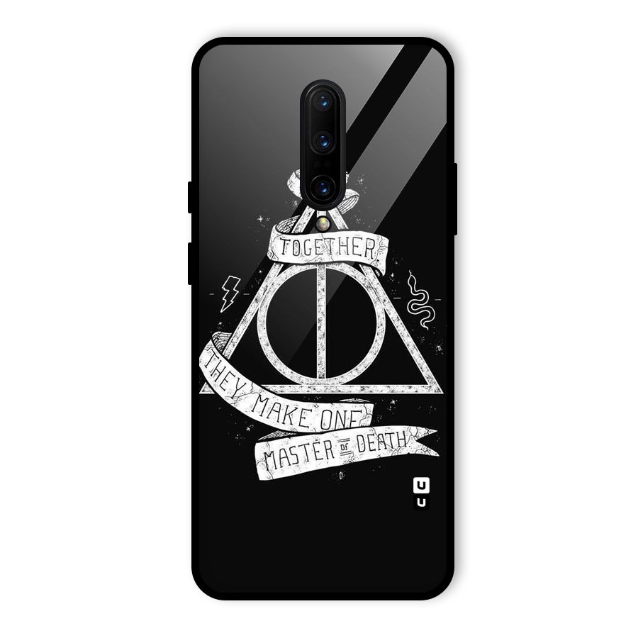 White Ribbon Glass Back Case for OnePlus 7 Pro