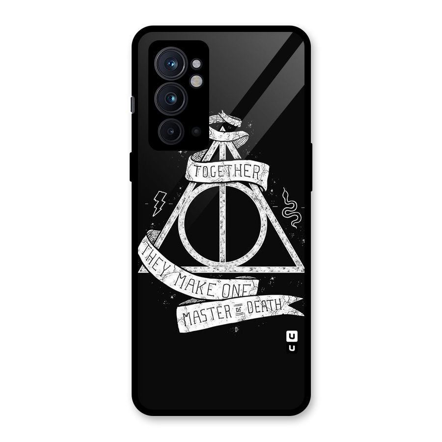 White Ribbon Glass Back Case for OnePlus 9RT 5G
