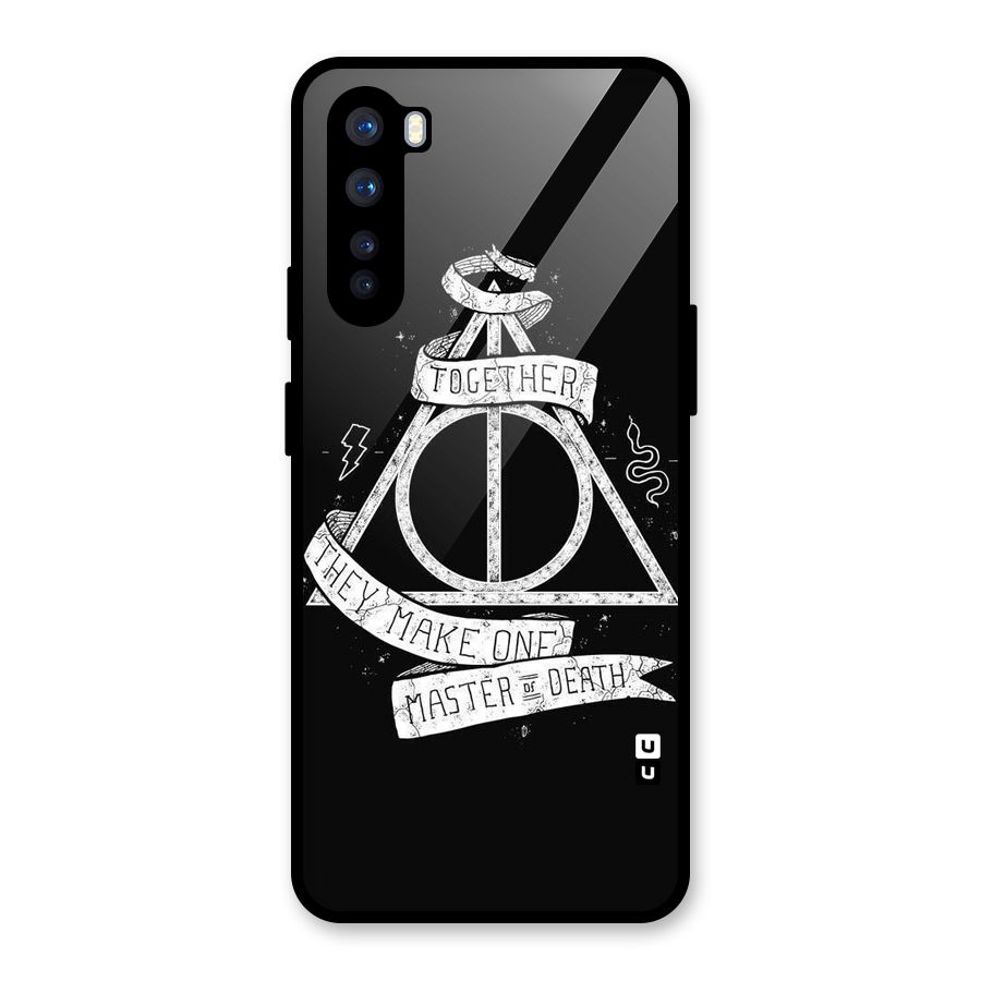 White Ribbon Glass Back Case for OnePlus Nord