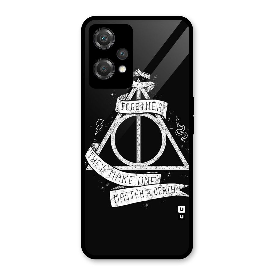 White Ribbon Glass Back Case for OnePlus Nord CE 2 Lite 5G