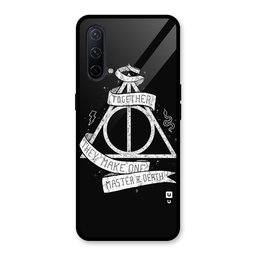 White Ribbon Glass Back Case for OnePlus Nord CE 5G