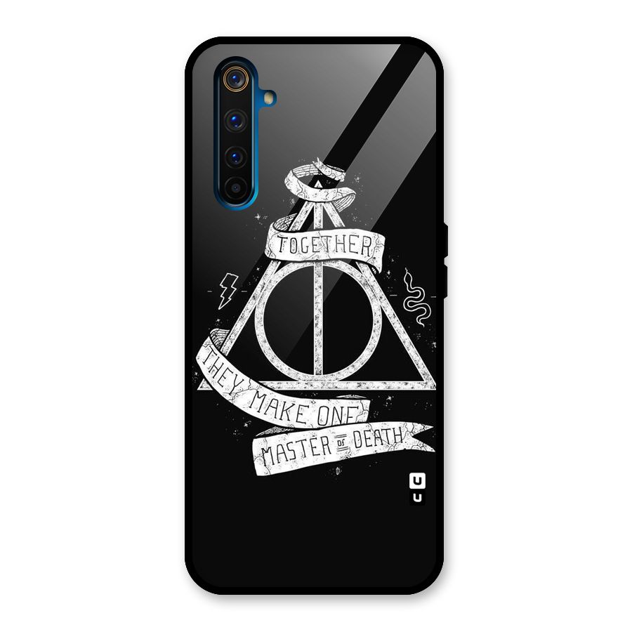 White Ribbon Glass Back Case for Realme 6 Pro
