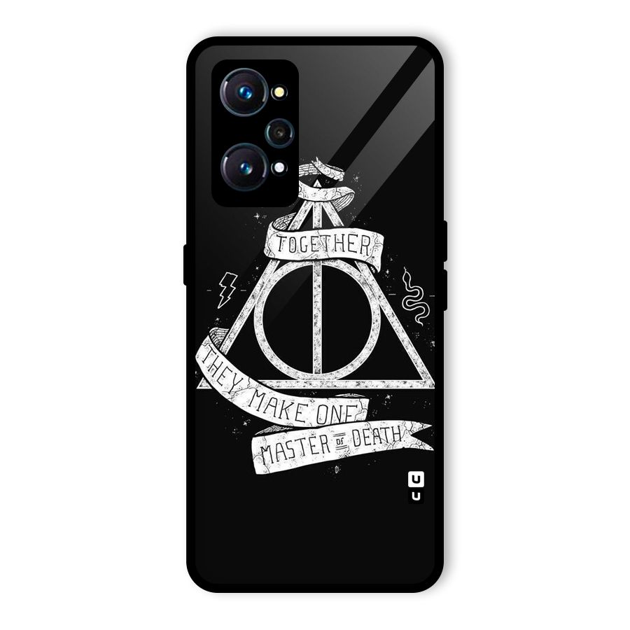 White Ribbon Glass Back Case for Realme GT 2