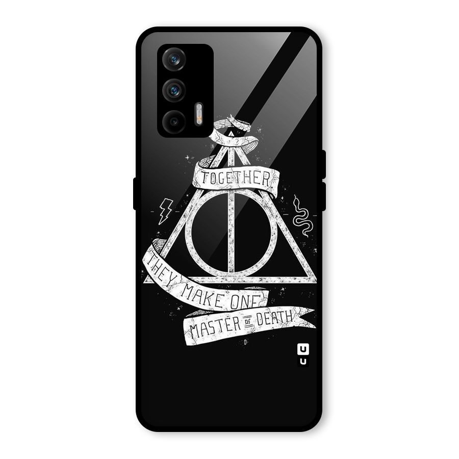 White Ribbon Glass Back Case for Realme GT 5G