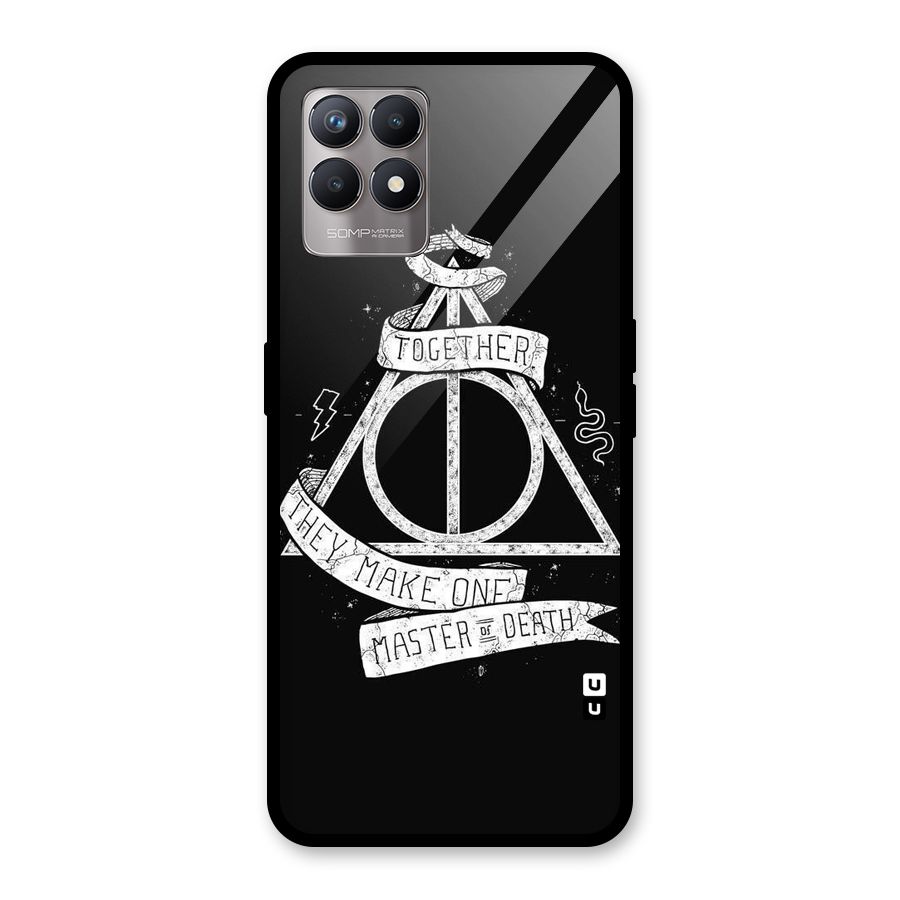 White Ribbon Glass Back Case for Realme Narzo 50