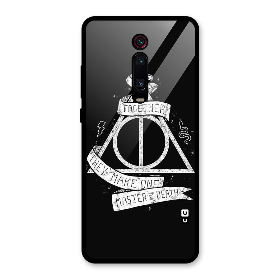 White Ribbon Glass Back Case for Redmi K20 Pro