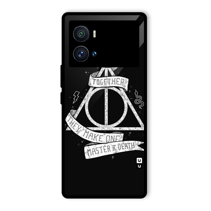 White Ribbon Glass Back Case for Vivo iQOO 9 Pro