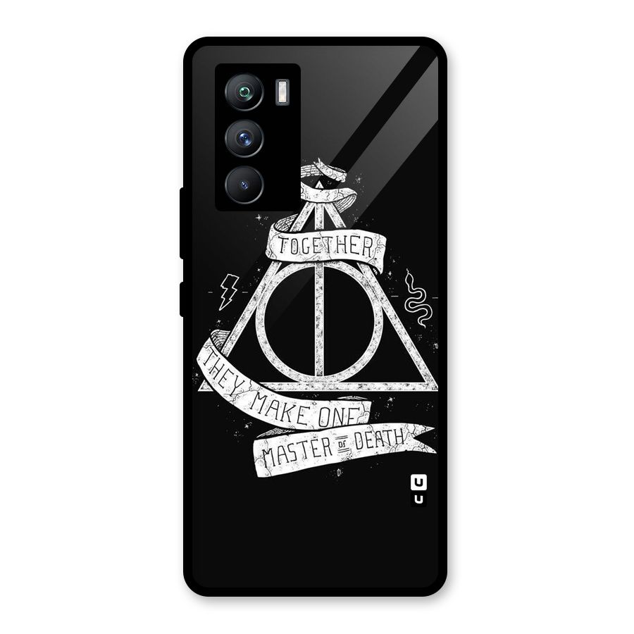 White Ribbon Glass Back Case for Vivo iQOO 9 SE