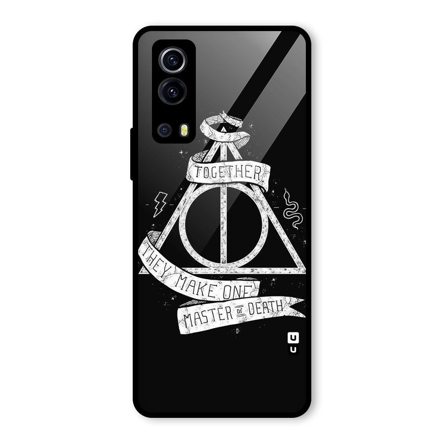 White Ribbon Glass Back Case for Vivo iQOO Z3
