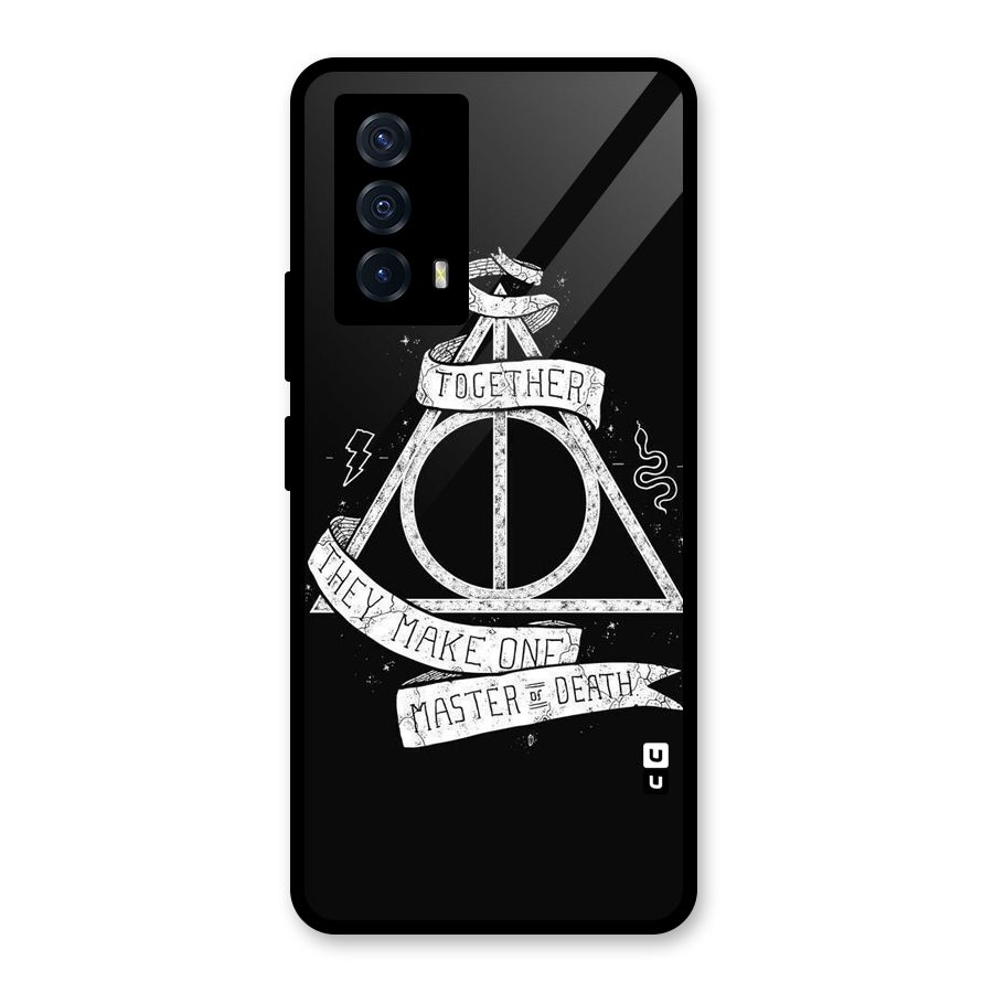 White Ribbon Glass Back Case for Vivo iQOO Z5