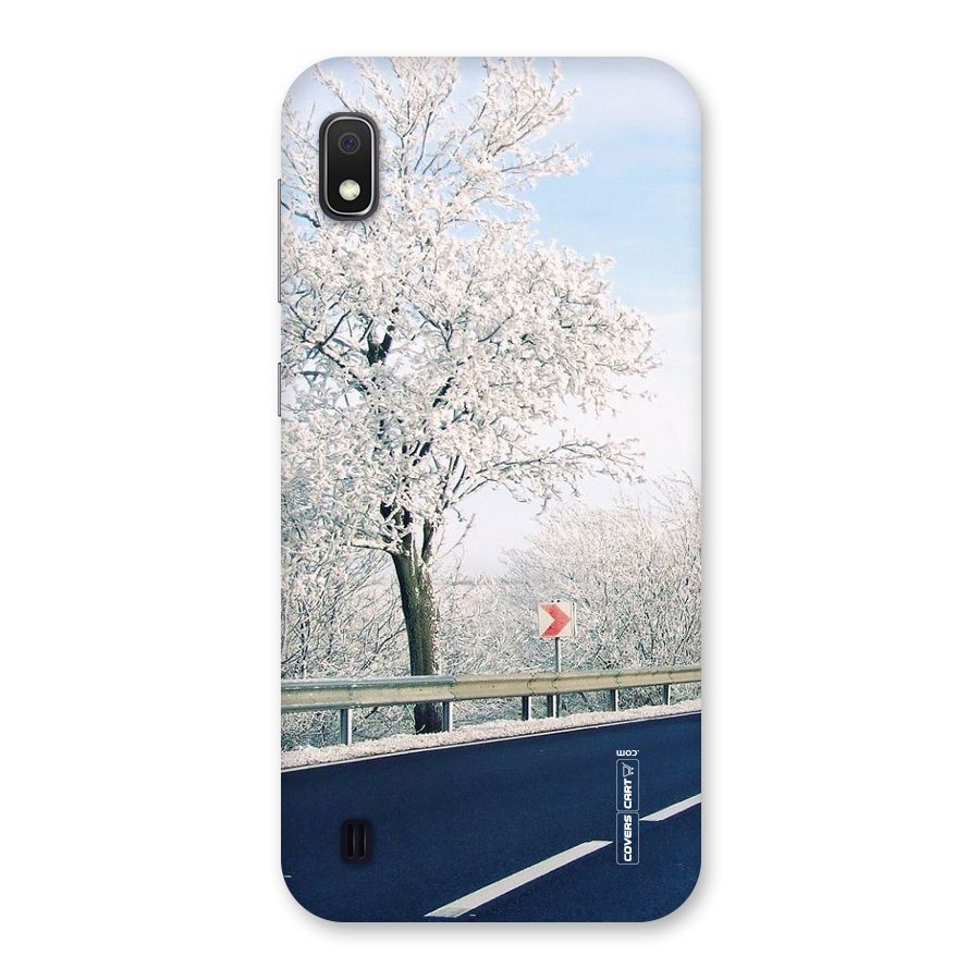 White Snow Tree Back Case for Galaxy A10
