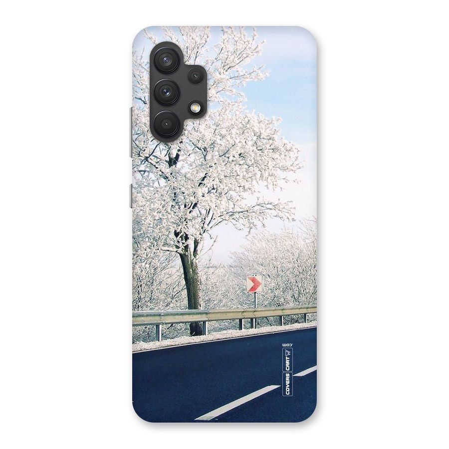 White Snow Tree Back Case for Galaxy A32
