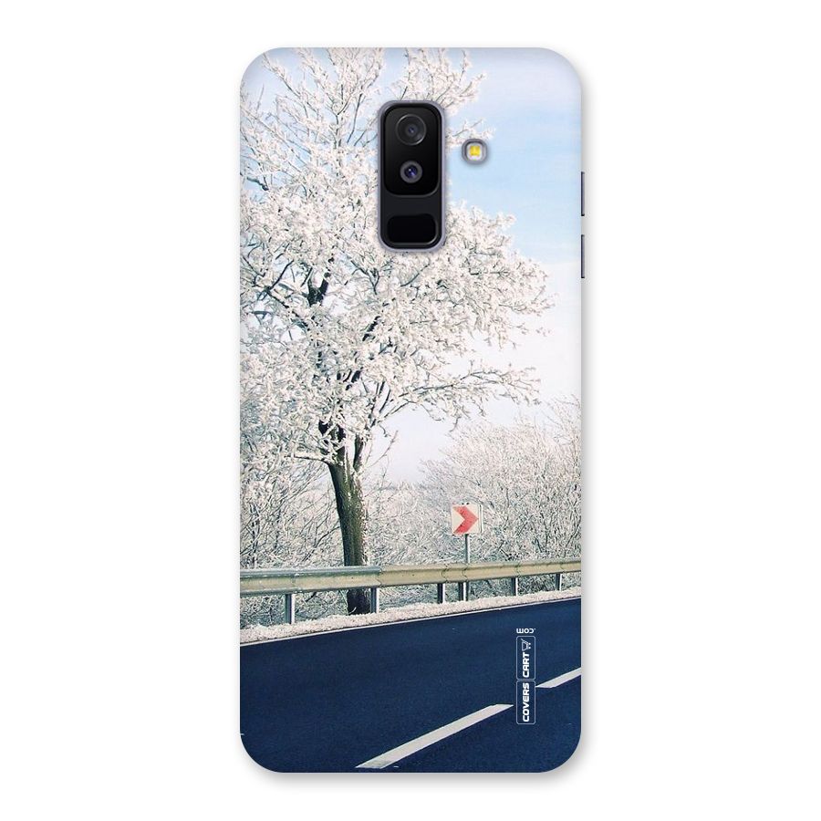 White Snow Tree Back Case for Galaxy A6 Plus