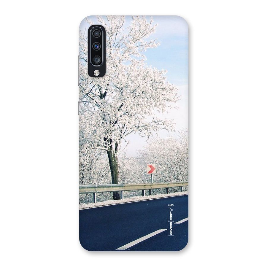White Snow Tree Back Case for Galaxy A70