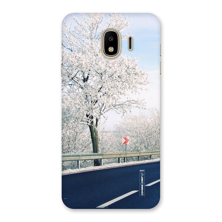 White Snow Tree Back Case for Galaxy J4