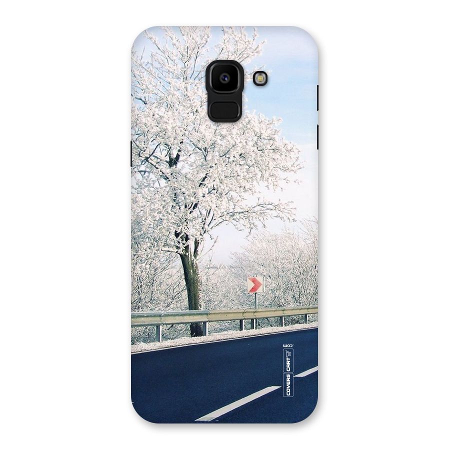 White Snow Tree Back Case for Galaxy J6