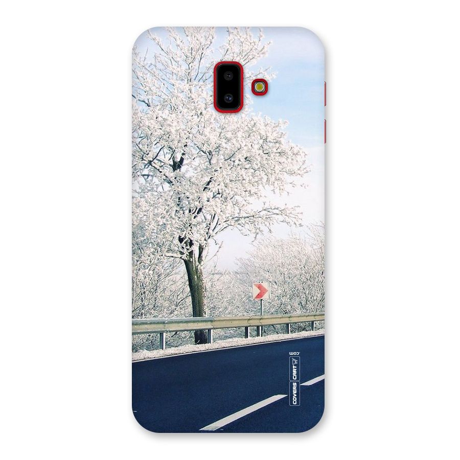 White Snow Tree Back Case for Galaxy J6 Plus