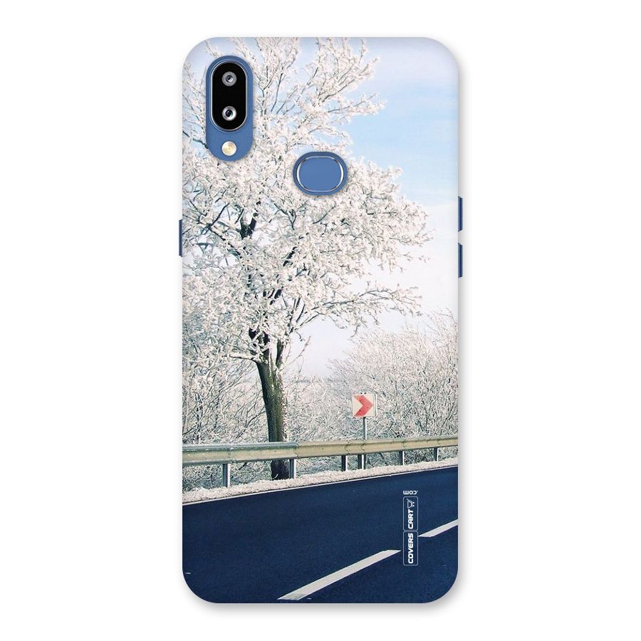 White Snow Tree Back Case for Galaxy M01s