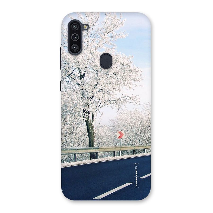 White Snow Tree Back Case for Galaxy M11